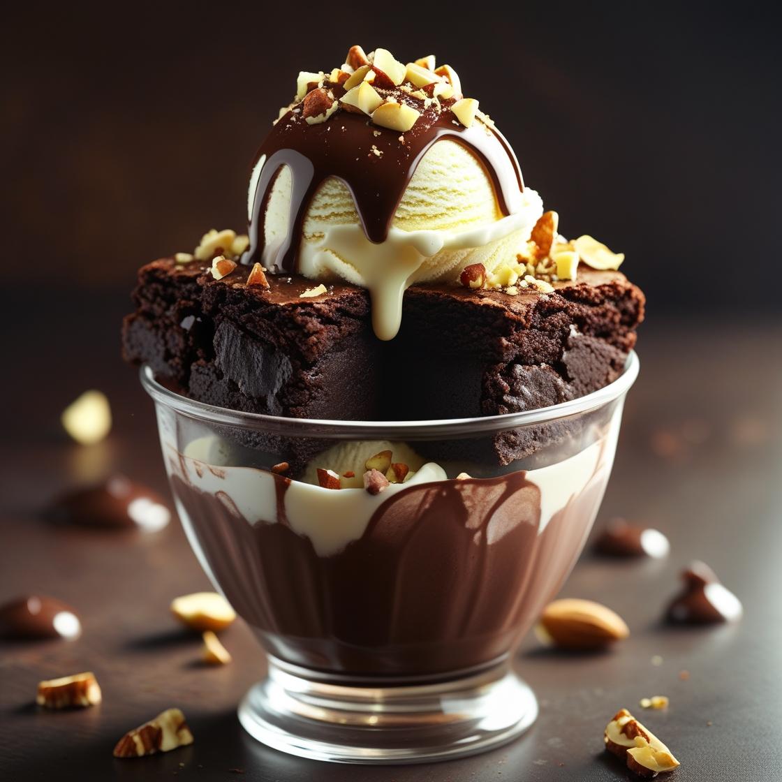 Brownie with Ice Cream