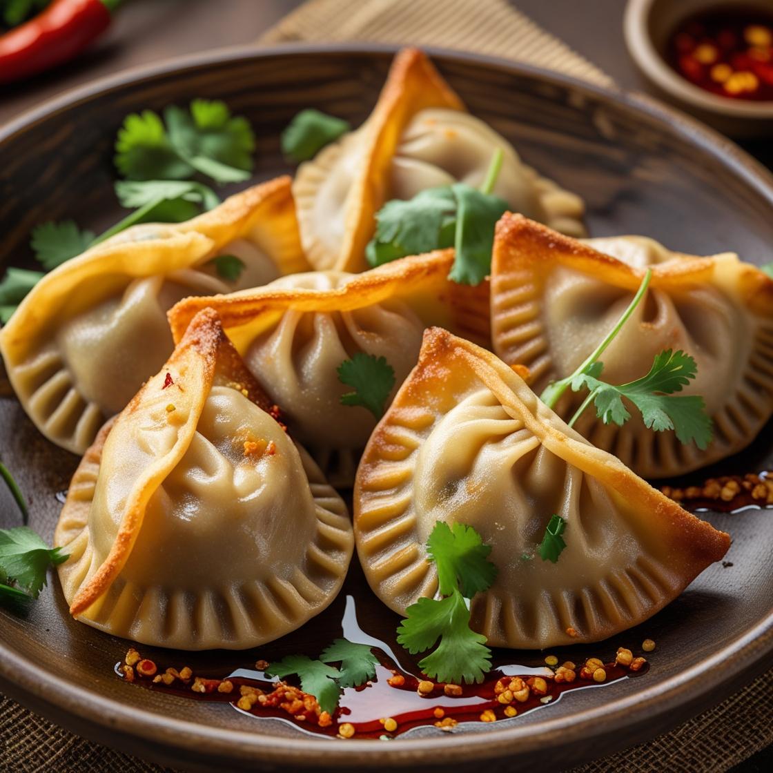 Fried Chicken Momos